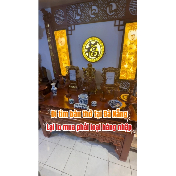 Xưởng Sản Xuất Bàn Thờ Gỗ Tự Nhiên Trực Tiếp Đà Nẵng | Tâm Việt