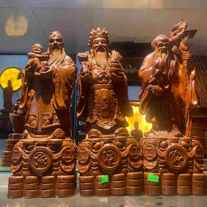 Tượng gỗ Tam Đa Phúc Lộc