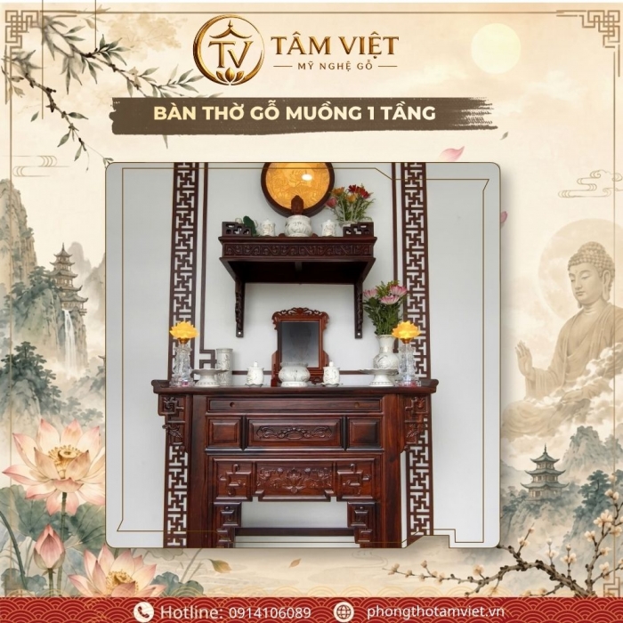 Dự Án Thi Công Bàn Thờ Hiện Đại Trọn Gói Tại Hòa Cường Bắc | Tâm Việt