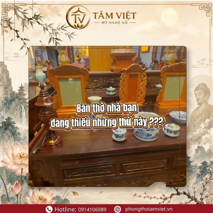 Cách Sắp Xếp Đồ Thờ Chuẩn Ngũ Hành Kích Tài Lộc | Tâm Việt