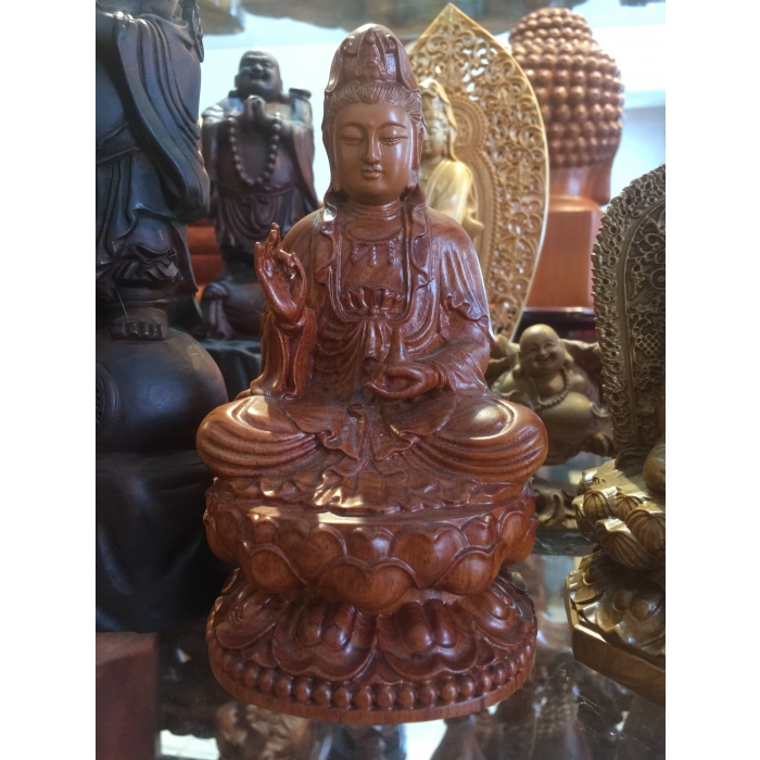 TƯỢNG QUAN THẾ ÂM BỒ TÁT MINI ĐẶT ÔTÔ M002