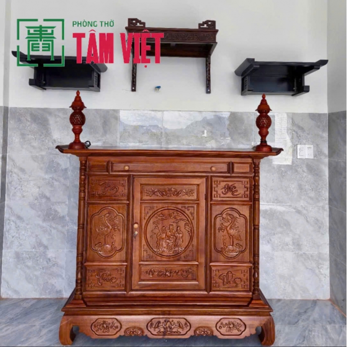 Thi công bàn giao không gian thờ chuẩn phong thủy tại Hòa Hiệp Nam, Đà Nẵng