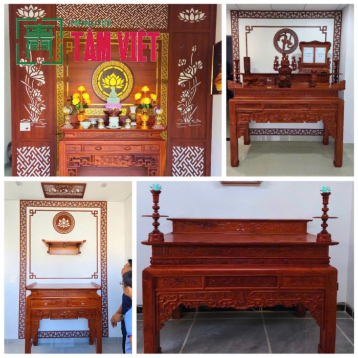 Bàn Thờ Gỗ Hương – Sang Trọng và Bền Vững