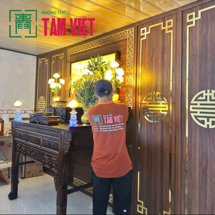 Bàn giao gian thờ Phật – Tam Thánh tại Sơn Trà – Đà Nẵng