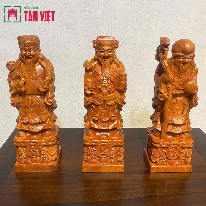 Tượng gỗ Tam Đa Phúc - Lộc - Thọ