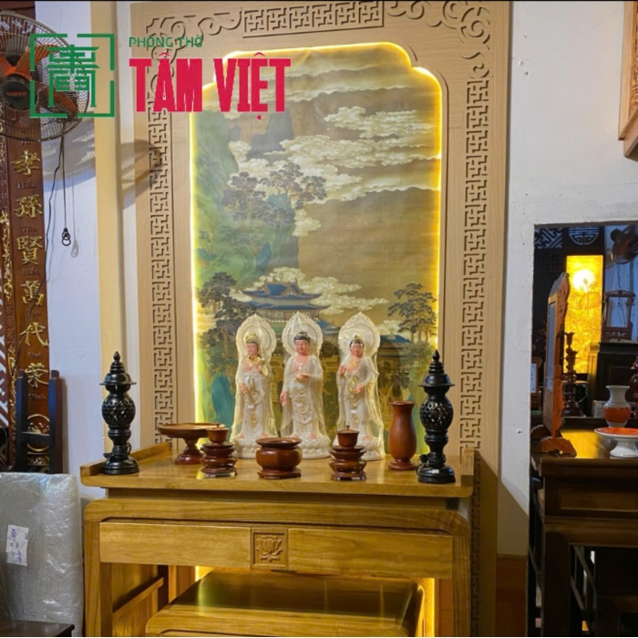 Phòng thờ phong cách mới: Tối giản – Sang trọng – Đầy chiều sâu