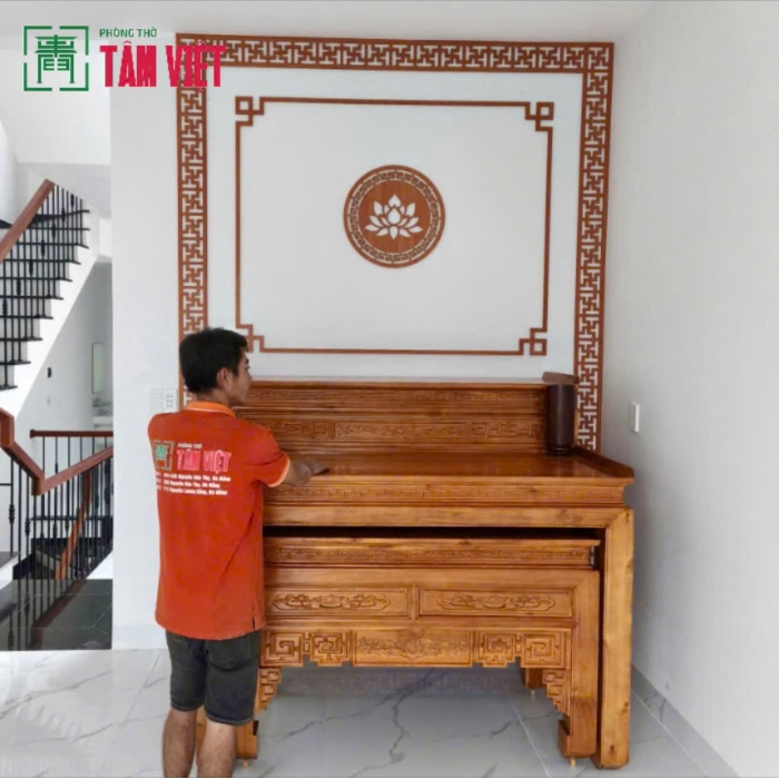 Bàn Thờ Mẹ Con Gõ Mật – Giải Pháp Gọn Đẹp Cho Không Gian Thờ Hiện Đại