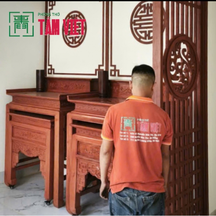 Hoàn Thiện Gian Thờ Gỗ Hương – Dấu Ấn Trang Nghiêm Tại Ngũ Hành Sơn