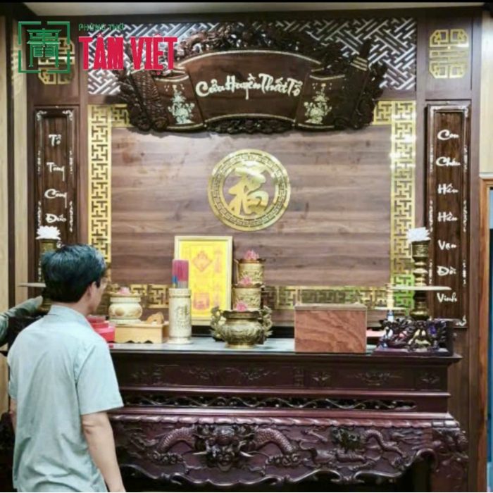 CNC & Cuốn Thư – Khi Gian Thờ Trở Thành Không Gian Tâm Linh Chuẩn Mực